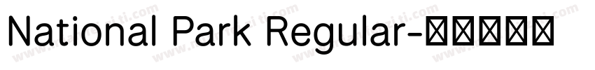 National Park Regular字体转换